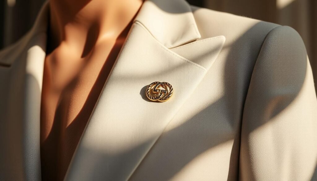 lapel pin placement