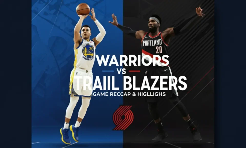warriors vs trail blazers