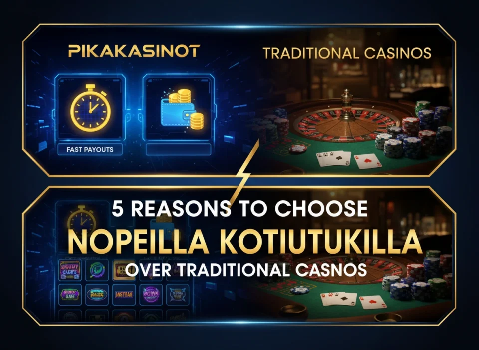 5 Reasons to Choose Pikakasinot Nopeilla Kotiutuksilla Over Traditional Casinos
