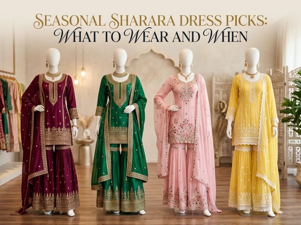Seasonal Sharara Dress Picks: What to Wear and When